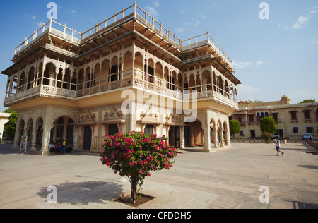 Mubarak Mahal (Palast der willkommen), Stadtschloss, Jaipur, Rajasthan, Indien, Asien Stockfoto