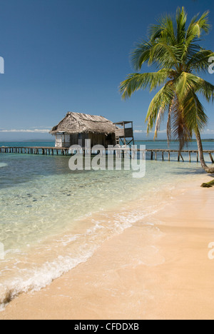 Bootsanleger, Isla Bastimentos, Bocas Del Toro, Panama, Mittelamerika Stockfoto