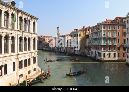 Canal Grande, Venedig, UNESCO World Heritage Site, Veneto, Italien, Europa Stockfoto