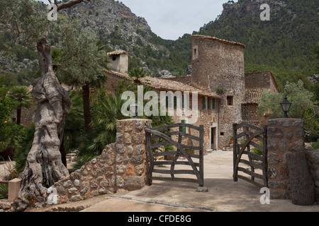 Außenansicht der Finca Balitx D´Avall, Tramuntana Gebirge, Mallorca, Balearische Inseln, Spanien, Europa Stockfoto