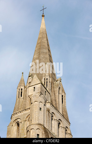 Notre-Dame de Bayeux Kathedrale Nordturm, Bayeux, Normandie, Frankreich, Europa Stockfoto