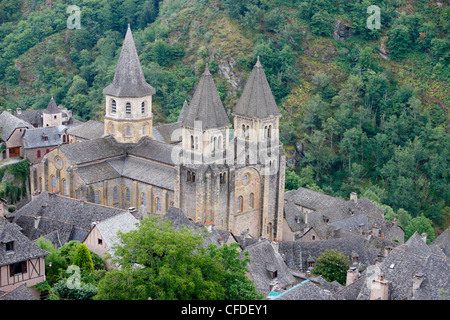 Sainte Foy Abteikirche, Conques, Aveyron, Massif Central, Frankreich Stockfoto