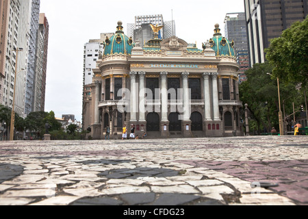 Teatro Municipal, kommunale Theater an das Stadttheater Platz in der Innenstadt von Rio De Janeiro, Bundesstaat Rio De Janeiro, Brasilien, Süd Stockfoto