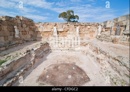 Römische Ruinen von Salamis, türkischen Teil von Zypern, Zypern, Europa Stockfoto