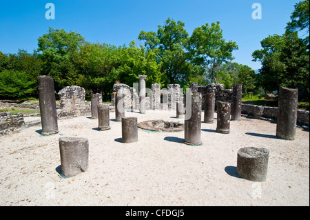 Die römischen Ruinen von Butrint, UNESCO-Weltkulturerbe, Albanien, Europa Stockfoto
