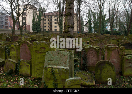 Jüdischer Friedhof Battonnstrasse, es ist der älteste jüdische Friedhof in Frankfurt am Main, Frankfurt am Main, Hessen, Deutschland, Europa Stockfoto