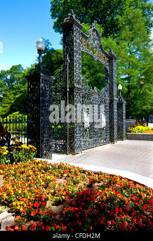 Tor zur Halifax Public Gardens, Halifax, Nova Scotia, Kanada Stockfoto