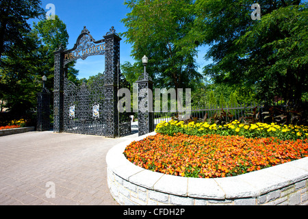 Tor zur Halifax Public Gardens, Halifax, Nova Scotia, Kanada Stockfoto