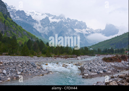 Thethi in die albanischen Alpen, Albanien, Europa Stockfoto