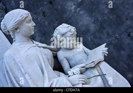 La Recoleta Friedhof im Stadtteil Recoleta von Buenos Aires, Argentinien. Es enthält die Gräber von Persönlichkeiten Stockfoto