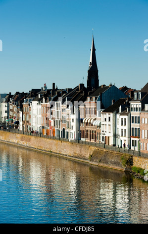 Wijck Gebiet am Fluss Maas, Maastricht, Limburg, Niederlande, Europa Stockfoto