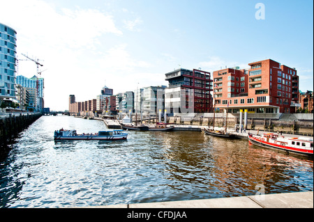 Sandtorkai, HafenCity, Hamburg, Deutschland Stockfoto