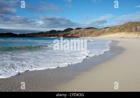 eine Landschaft von alten Shoremore Beach an der Westküste Schottlands Stockfoto