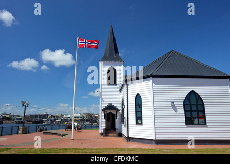 Norwegische Kirche, Bucht von Cardiff, Cardiff, South Glamorgan, Süd-Wales, Wales, Vereinigtes Königreich, Europa Stockfoto