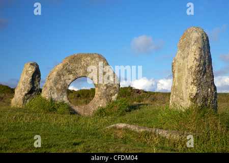 Männer-an-Tol, in der Nähe von Madron, Lands End Halbinsel, Cornwall, England, Vereinigtes Königreich, Europa Stockfoto