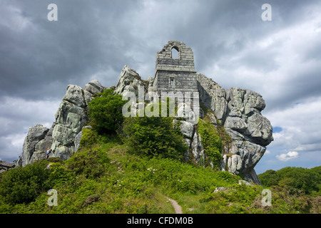 Zerstörten Kapelle von St. Michael aus 1409, Roche Felsvorsprung, Cornwall, England, Vereinigtes Königreich, Europa Stockfoto