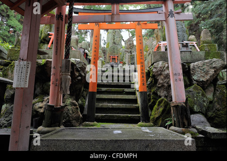 kleiner Schrein in Fushimi Inari Schrein, Kyoto, Japan Stockfoto