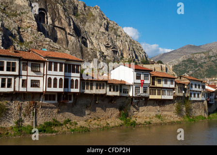 Stadt von Amasya,, Meeresregion, Anatolien, Türkei, Eurasien Stockfoto