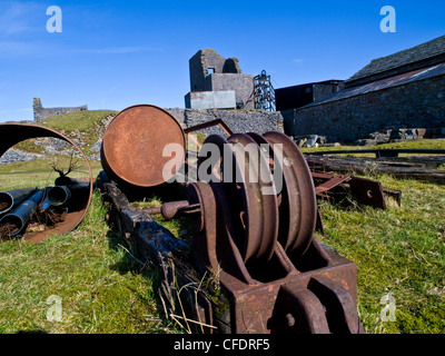 Die stillgelegte Mine als Magpie Mine in der Nähe von Sheldon, Peak District National Park bekannt Stockfoto