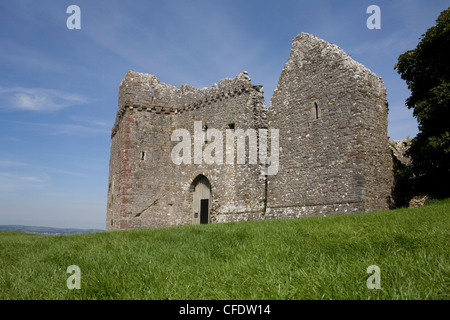 Weobley Castle, Westseite, Gower, West Glamorgan, Wales, Vereinigtes Königreich, Europa Stockfoto