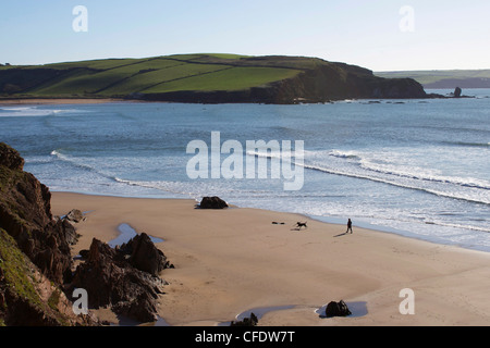 Bantham Strand, in der Nähe von Kingsbridge, Devon, England, Vereinigtes Königreich, Europa Stockfoto