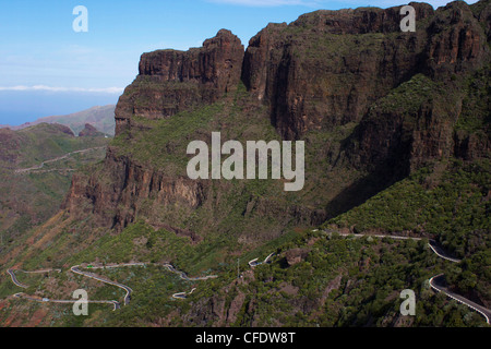 Berge in der Nähe von Masca, Teneriffa, Kanarische Inseln, Spanien, Europa Stockfoto