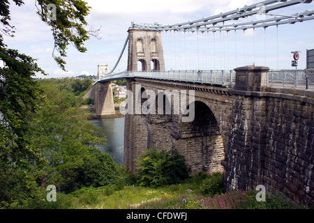 Menai Bridge, Anglesey, Nord Wales, Wales, Vereinigtes Königreich, Europa Stockfoto