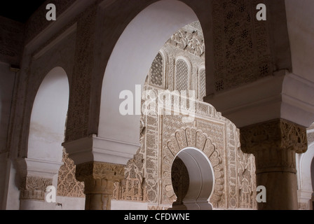 Medersa Ben Youssef, Marrakesch, Marokko, Nordafrika, Afrika Stockfoto