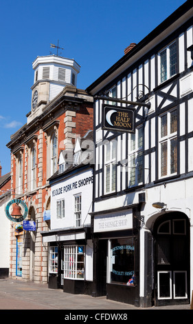 Ye Olde Shoppe Pork Pie, Dickinson und Morris, eine Stadt in Melton Mowbray Stadt Zentrum, Leicestershire, England, UK Stockfoto
