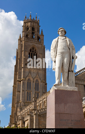 Die Boston Stump, St. Bartolph Kirche, Wormgate, Boston, Lincolnshire, England, Vereinigtes Königreich Stockfoto