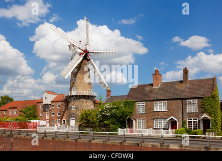 Maud Foster Windmühle, Skirbeck, Boston, Lincolnshire, England, Vereinigtes Königreich Stockfoto