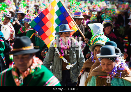 Anata Andina Harvest Festival, Karneval, Oruro, Bolivien, Südamerika Stockfoto