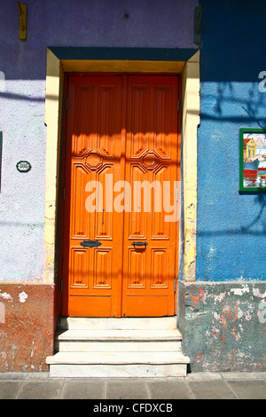 Kulissen La Boca eine Nachbarschaft oder Barrio von der argentinischen Hauptstadt Buenos Aires Stockfoto