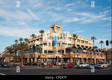 Main Street, Huntington Beach, Kalifornien, Vereinigte Staaten von Amerika, Stockfoto