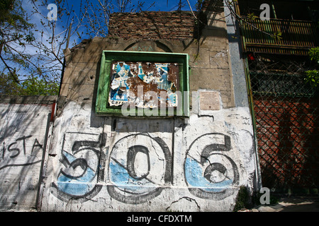 Kulissen La Boca eine Nachbarschaft oder Barrio von der argentinischen Hauptstadt Buenos Aires Stockfoto