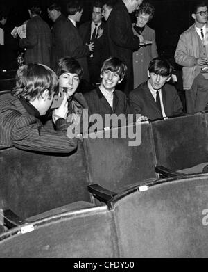 BEATLES im Jahr 1963 von linken John Lennon, Paul McCartney, Ringo Starr, George Harrison Stockfoto