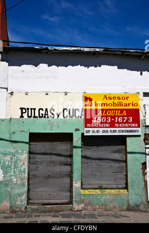 Kulissen La Boca eine Nachbarschaft oder Barrio von der argentinischen Hauptstadt Buenos Aires Stockfoto