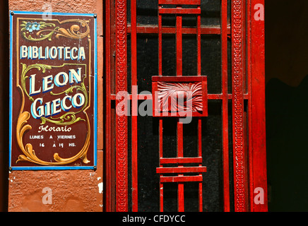 Kulissen La Boca eine Nachbarschaft oder Barrio von der argentinischen Hauptstadt Buenos Aires Stockfoto