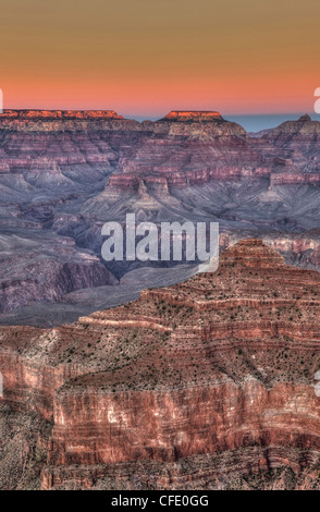 Sonnenuntergang, Grand Canyon South Rim, Arizona, USA Stockfoto