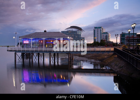 Mermaid Quay in Bucht von Cardiff, Wales, Vereinigtes Königreich, Europa Stockfoto