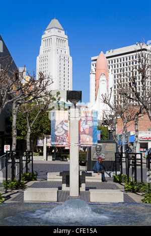 Weller-Gericht in Little Tokyo, Los Angeles, California, Vereinigte Staaten von Amerika, Stockfoto