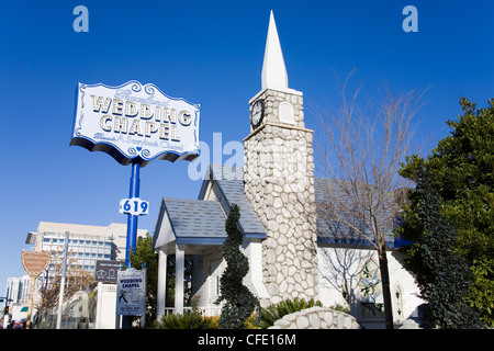 Graceland Wedding Chapel, Las Vegas, Nevada, Vereinigte Staaten von Amerika, Stockfoto