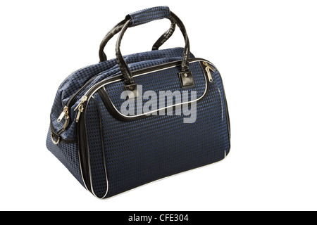 Reisetasche isoliert auf weißem Hintergrund Stockfoto