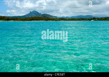 Ostseite der Insel Mauritius Stockfoto