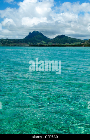 Ostseite der Insel Mauritius Stockfoto