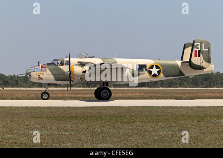 Ein zweiter Weltkrieg-North American B25 Mitchell-bomber Stockfoto