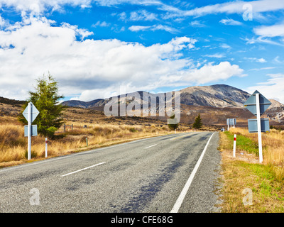 Großen alpinen Autobahn. Arthurs Pass. Neuseeland Stockfoto