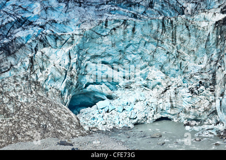 Terminal Gesicht der Fox-Gletscher Stockfoto