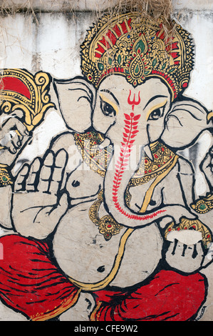 Ganesh Straßenkunst. Chiang Mai. Thailand. Stockfoto