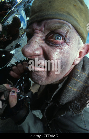 Abel Magwitch Charakter auf der Dicken Festival. Rochester. Kent. England. Stockfoto